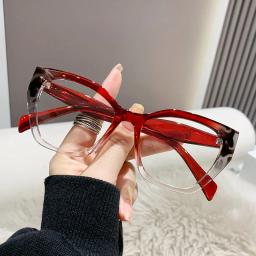 Óculos de Bloqueio de Luz Azul para Mulheres Óculos Cat Eye Frame Óptico Óculos Brand Designer Óculos, Óculos de Computador, Proteção para os Olhos, Novo - Image 1