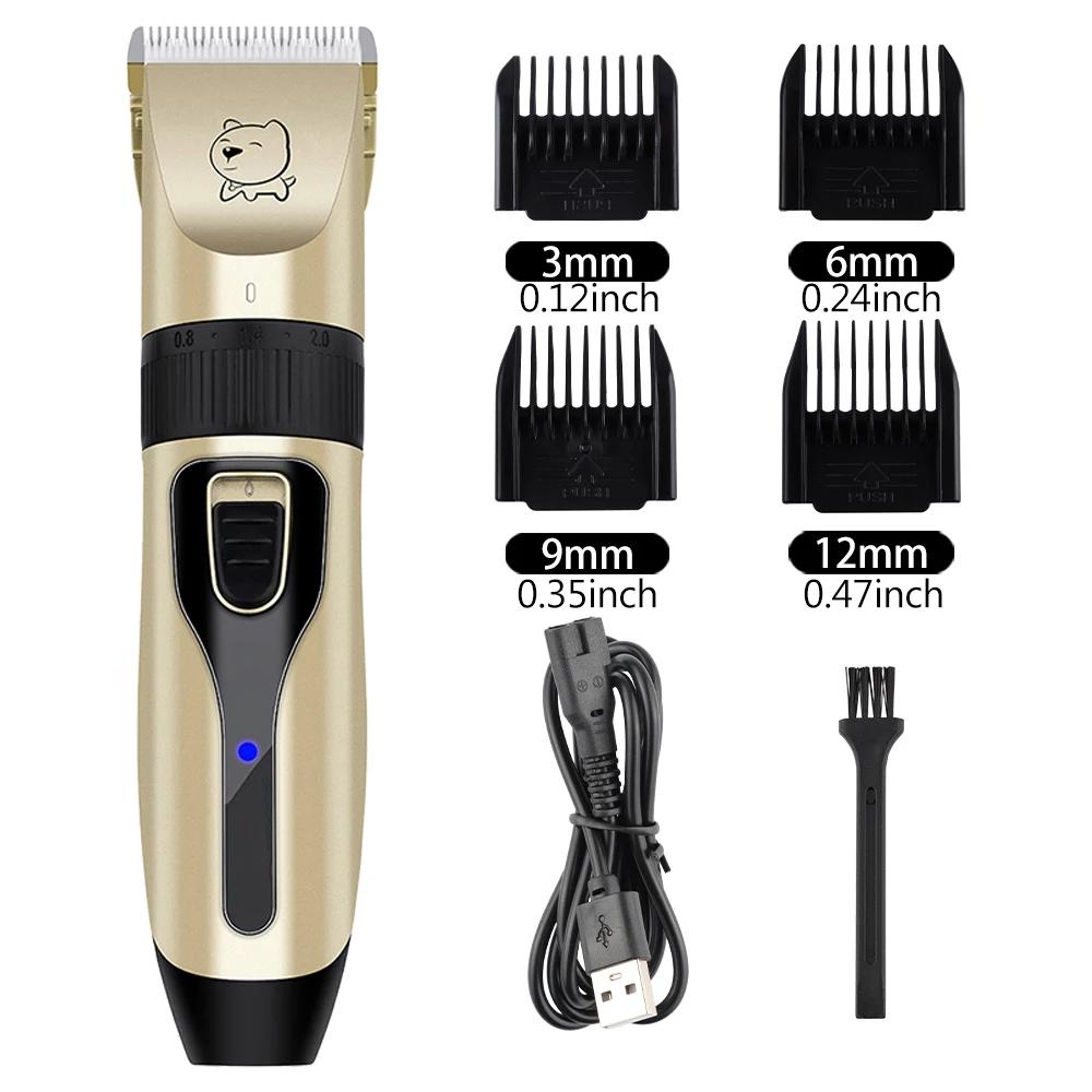 Profissional Clipper cabelo elétrico para animais de estimação, Dog Grooming Trimmer, USB recarregável Shaver, Low Decibel Haircut Machine - Image 1