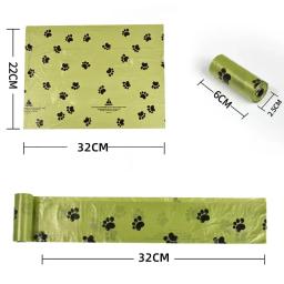 Saco de lixo biodegradável Pet, Sacos De Cocô De Cão, Bulk Biobase Scented Poo Bag, Sacos Degradáveis Cat Waste, Dog Dispenser Presentes, Novo - Image 6