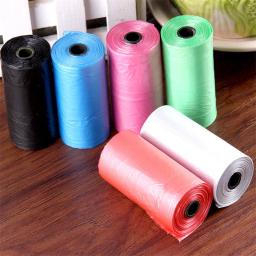 20 pces/sacos de cocô do animal de estimação do rolo lixo saco pegar saco limpo distribuidor coletor recarga eco-friendly portadores pooper scoopers sacos - Image 3
