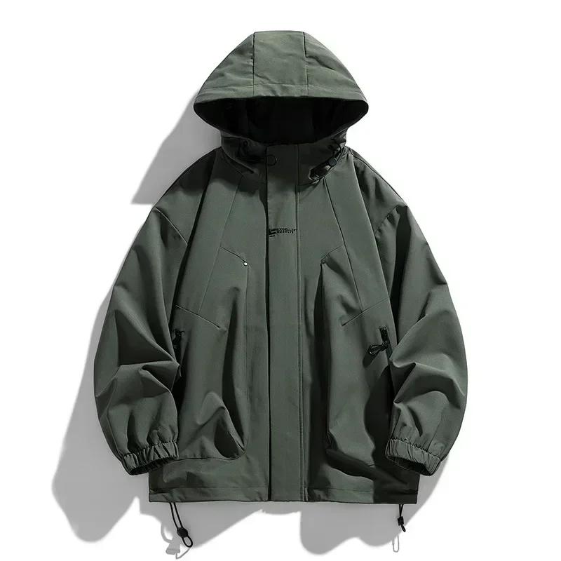 Jaqueta impermeável de caminhada masculina, corta-vento fino, esportes ao ar livre, camping, escalada, pesca, outono, inverno, novo, 2022 - Image 1