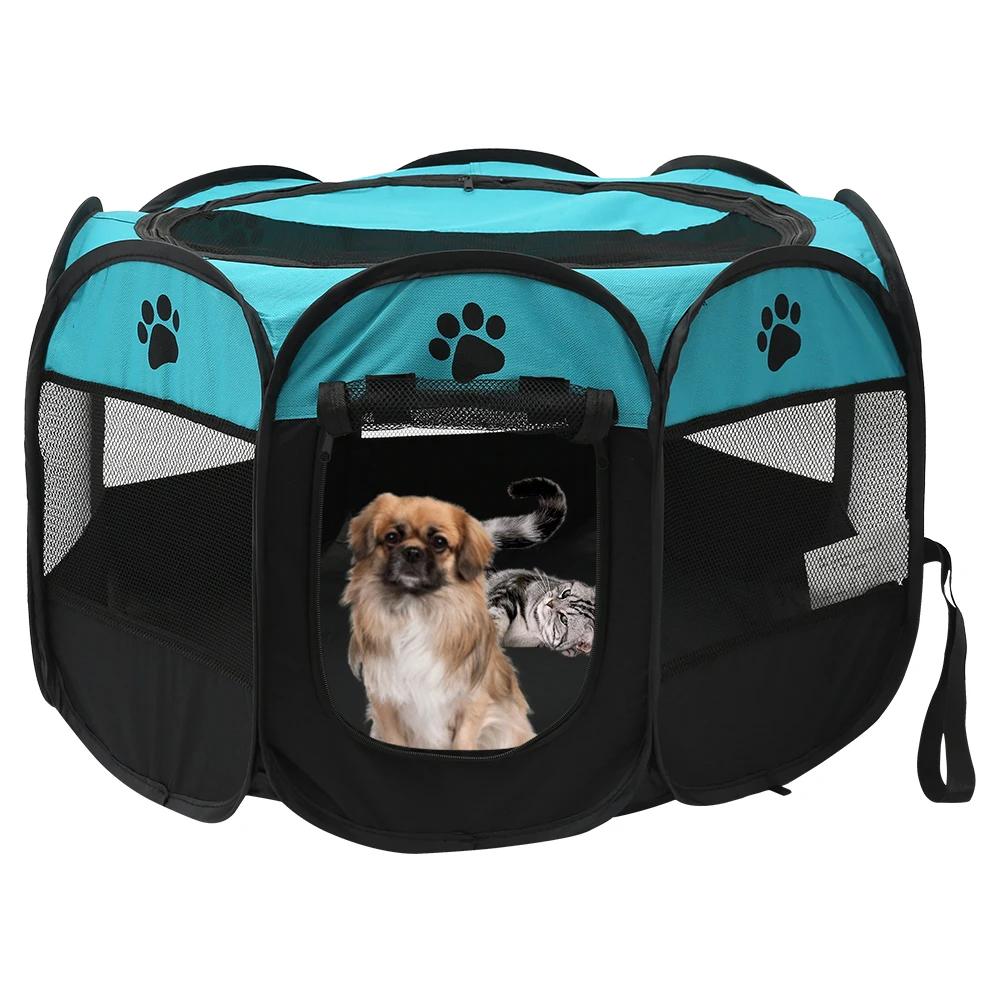 Dobrável Octogonal Pet Tent, Dog House, Camping Acessórios, Cerca ao ar livre, Cães Grandes, Cat Playpen, Puppy Kennel - Image 1