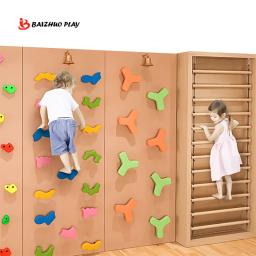Painel de parede de escalada interior para crianças, equipamento de treinamento físico, agarrando Frame, garantia genuína - Image 3