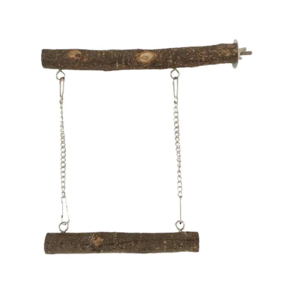 Papagaio Stand Swing Brinquedos com poleiro de madeira, quebra-cabeça resistente à mordida, Fitness Bird Perch, Trapeze Stick for Lovebird and Cockatiel - Image 1