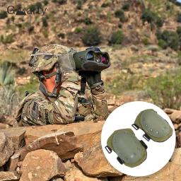 Cotovelo tático e joelheiras, Esporte ao ar livre Kneecap, Proteja sua segurança, Equipamento militar, Escalada, Caminhada, 1 Conjunto - Image 6