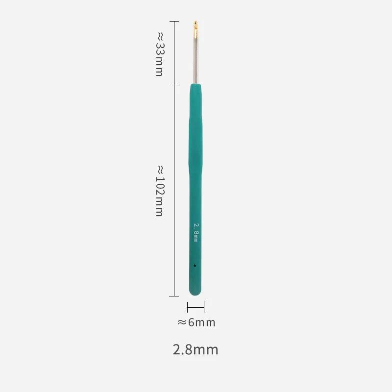 Colorido Soft Shank Crochet Hook Ferramentas de tricô DIY Ganchos finos de lã Conjunto completo Lace Knitting & Crochet Agulhas Acessórios - Image 1
