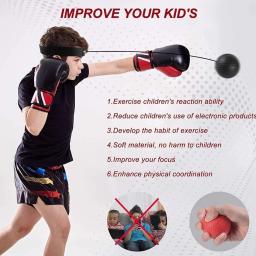 WorthWhile Kick Boxe bola reflex com banda de cabeça, treinamento de velocidade de luta, bola de muay exercício MMA, equipamento doméstico para crianças e adultos - Image 5