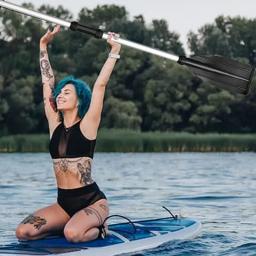 Alumínio caiaque pás para barco a remo, barco de pesca inflável, destacável rafting remo, 2pcs - Image 2