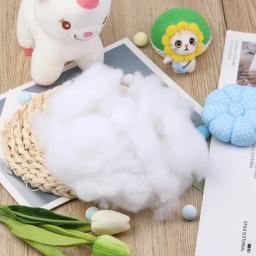 PP White Pearl Algodão Recheio para Almofada, Lã Artesanal, Brinquedos De Pelúcia, Bonecas, Sofá, Cama, Almofada, Roupas, DIY, 15g-150g - Image 2