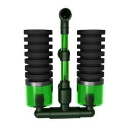 Dupla Cabeça Aquário Esponja Filtros, Espuma Filtro Prático, Equipamento Do Tanque De Peixes, Ferramenta De Limpeza, QS-100A, QS-200A - Image 5