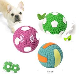 Brinquedo do animal de estimação bola cão jogando brinquedos ativos rolando futebol voleibol para cães dentes brinquedo limpeza vocal interativo brinquedos para animais de estimação suprimentos - Image 1