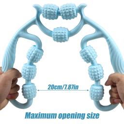 Rolo de massagem anti-celulite massageador corpo perna emagrecimento rolo dispositivo de treinamento de yoga em forma de u pilates rolo de relaxamento muscular - Image 3