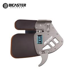 Bicaster ASA-Couro Genuine Archery Competição Dedo Tab Guard, Substituição Proteção, Alumínio, LH, RH, Arco, Caça Acessório - Image 1