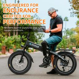 Ulip novo 20x4.0 Polegada pneu gordo fora de estrada à prova de punctura para snowmobile praia bicicleta elétrica 20*4.0 peças de pneus gordos antiderrapantes - Image 3