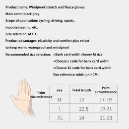 Luvas impermeáveis de esportes para homens e mulheres, tela sensível ao toque, manter quente, antiderrapante, pesca, ciclismo, esqui, inverno, 1 par - Image 6