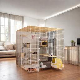 Casa multi-camada com Villa Premium Pet Enclosure, grande gaiola de gato doméstico, vendas quentes, 2024 - Image 2