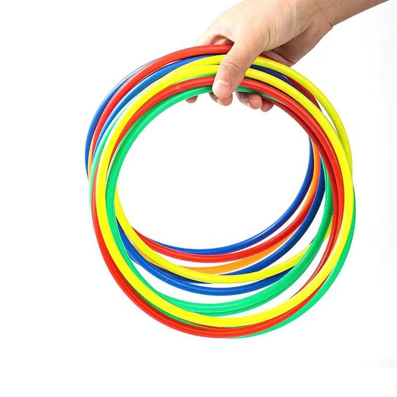 10 pçs anéis de plástico multicolorido para anel jogar jogo velocidade agilidade prática playground carnaval para crianças adultos festa ao ar livre - Image 1