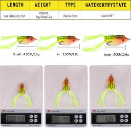Simulado Soft Isca De Pesca, Lifelike Fish Tail, Iscas De Pesca Artificial, Lifelike Fishy Cheiro, realista, Sapo, 1 pc - Image 4