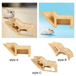 Lavável Wooden Hamster House, Hideaway, Escada Escada, Pequeno Castelo Pet, Casa para Ratos Anões, Gerbils Pequenos Animais - Image 1