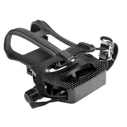 Pedais 9/16 Spin Bike Pedais Pedal Híbrido com clipes tiras para dedos adequados - Image 5