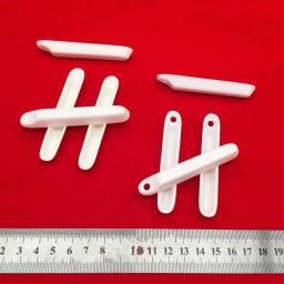 Barco cerâmico de alumínio com um furo 40*10*7, 77*13*8, 88*15*9, 97*17*12mm cadinho de alumínio/navio forma al2o3 corindo cadinho - Image 2