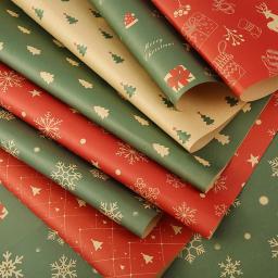 Papel De Embrulho De Natal, Suprimentos De Embalagem De Presente, Acessórios De Decoração, Ano Novo, 2020 - Image 6