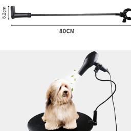 Secador de cabelo para cães e gatos de estimação, secador de cabelo, 360 graus ajustável, suporte de grampos dobráveis - Image 6