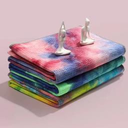 Toalha de ioga quente antiderrapante, feita de fibra ultrafina macia absorvente, disponível em várias cores, adequada para Bikram Pilates ﻿ - Image 2