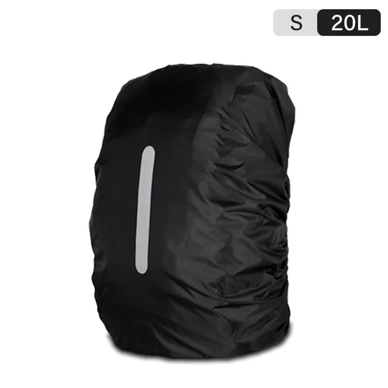 Capa de chuva impermeável para mochila, cor preta, clássico, para ao ar livre, camping, caminhadas, montanhismo, 20-70l, 1pc - Image 1