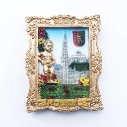 Europa bélgica 3d ímãs de geladeira turismo lembrança ímãs de geladeira adesivo coleção artesanato decoração artigos - Image 5