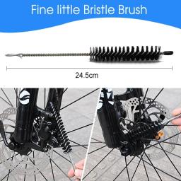 Limpador de corrente portátil mtb kit de limpeza de ciclismo conjunto de escovas de purificador de bicicleta ferramenta de reparo de lavagem para ciclismo de estrada - Image 5