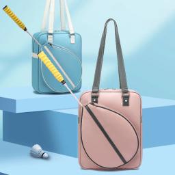 Saco de desporto para badminton tênis bolsa à prova dwaterproof água saco de raquete de tênis das mulheres dos homens - Image 3