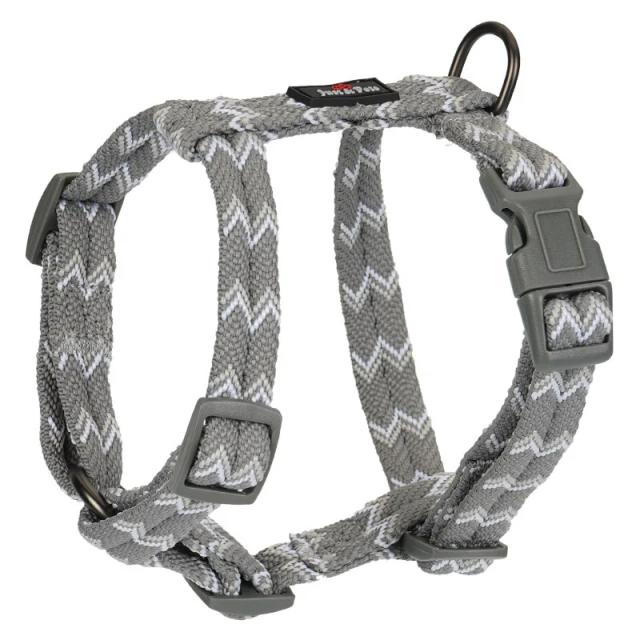 Arnês de Nylon Ajustável Respirável para Cachorros Médios e Grandes - Colete de Segurança para Caminhadas e Atividades ao Ar Livre