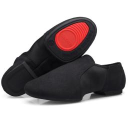 Meninas esporte sapatos de dança lona de borracha macia e camurça sola deslizamento-no ballet jazz salsa sapatos para mulher estiramento jazz sapatos de dança masculino - Image 1