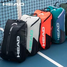 Cabeça genuína saco de tênis tour equipe raquete de tênis mochila masculino multifuncional saco de esportes feminino tenis padel raquete saco badminton - Image 1