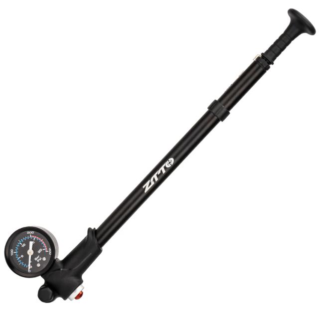 Bomba de Alta Pressão ZTTO para Ciclismo - Inflador de Pneus Schrader e Presta até 300psi com Calibre Integrado
