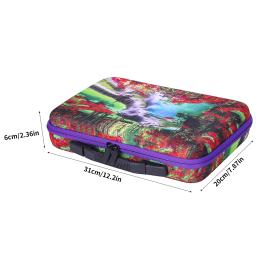 Homfun caixa de armazenamento de pintura diamante, bolsa organizadora portátil de 60 espaços com ferramentas diy, caixa de contas de artesanato de arte, vários padrões - Image 6
