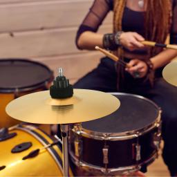 Conjunto de tambores de percussão de bronze acessórios cymbal tambor chapéu bater peças baixo volume pacote passeio sizzler parte símbolos - Image 2