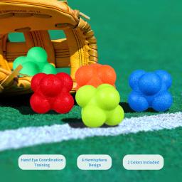 3/6 pçs hexágono reflexo treinamento silicone agilidade coordenação reflexo exercício esportes fitness treinamento bola equipamentos - Image 3