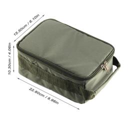 Saco de equipamento de pesca à prova dwaterproof água saco de pesca portátil saco de engrenagem de carretel de pesca com 3 divisores ajustáveis para fiação arremesso - Image 4