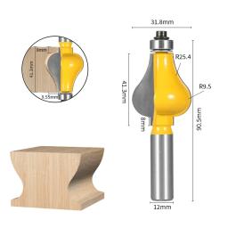Corrimão Bit Router Bit para Carpintaria, fresa, Face Mill, cortador de madeira, 1Pc - Image 3