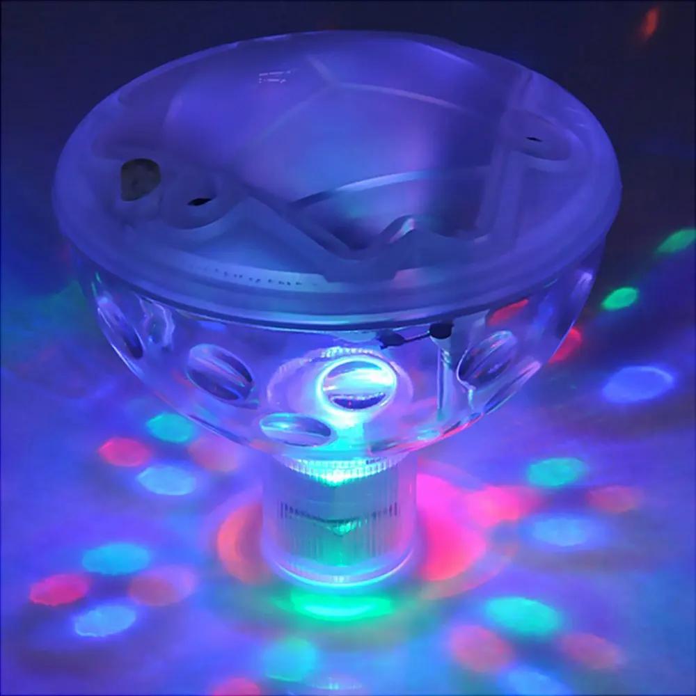 Subaquática LED Disco Luz, Flutuante Lâmpada, a pilhas, Multi Color, Glow Show, Piscina, Banheira de Hidromassagem, Spa - Image 1