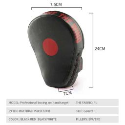 Luta saco de boxe almofada areia saco de fitness taekwondo mma mão chutando almofada de treinamento de couro do plutônio engrenagem muay thai pé alvo - Image 5