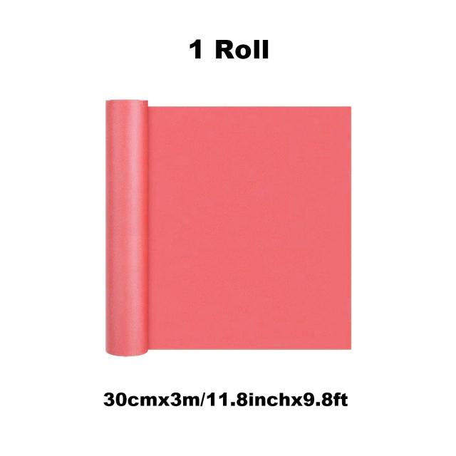 Papel Kraft Vermelho para Embalagem de Presentes e Artesanato - Rolo de 30cm x 11,8" Ideal para Transporte