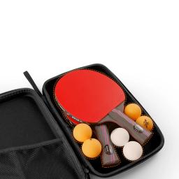 Caixa De Raquete De Tênis De Mesa Saco De Ping Pong Fibra De Carbono EVA Grande Capacidade Esportes Com Bolso Zip Casos De Pá De PVC Tampa De Bat De Tênis De Mesa - Image 2
