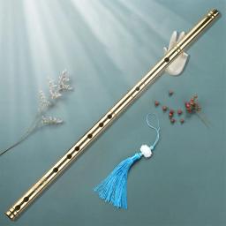 Flauta profissional h62 instrumento musical, tubo de latão com 8 sulcos, flauta chinesa de metal - Image 6