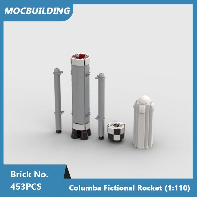 MOC-Blocos de Construção de Foguetes, Cápsula Vostok 1, Foguete e Agrica, Tijolos Montados, Brinquedos de Natal, Presentes, 1:110 - Image 1