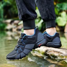 Homens mulheres à prova dwaterproof água caminhadas sapatos de acampamento ao ar livre formadores escalada montanha trekking tênis caminhada caça botas táticas - Image 4