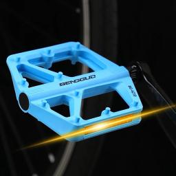 Pedais de bicicleta ultraleves com rolamento duplo du, com refletor, pedais planos para mountain bike, plataforma de bicicleta, acessórios para bicicleta - Image 3