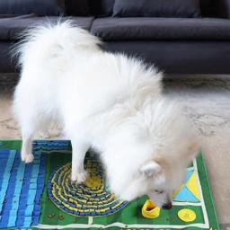 Futebol temático Snuffle Mats para cães, Pet Feeding Mat, Brinquedos interativos Dog Puzzle, Atividade de treinamento de cheiro - Image 2